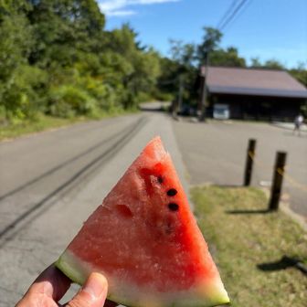 下山した。嶽温泉のみやげもの屋さんて頂きました。喉が渇いていたので3つも。。

買ったお土産の代金だけ払い、モノを忘れたので、後で取りに行くきました。