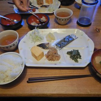 朝食。美味しゅうございました。