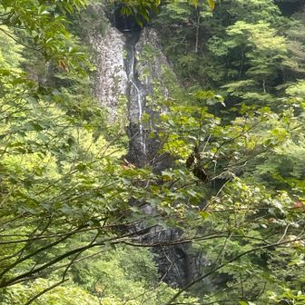 下りはきついが、滝に癒される