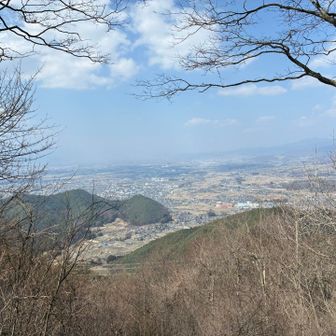 洞ヶ峰から。霞んでるね
