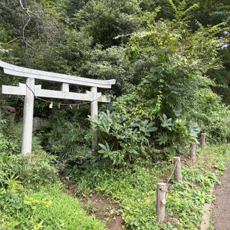 水手洗神社にて無事の帰宅を祈願。今回は湧き水多め。