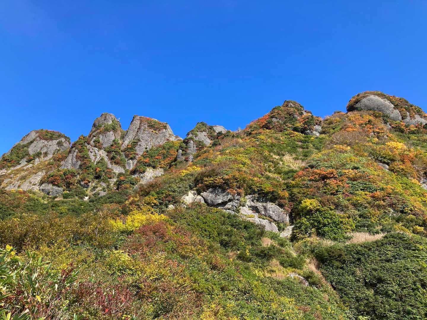 八ッ峰のギザギザがかっこいい