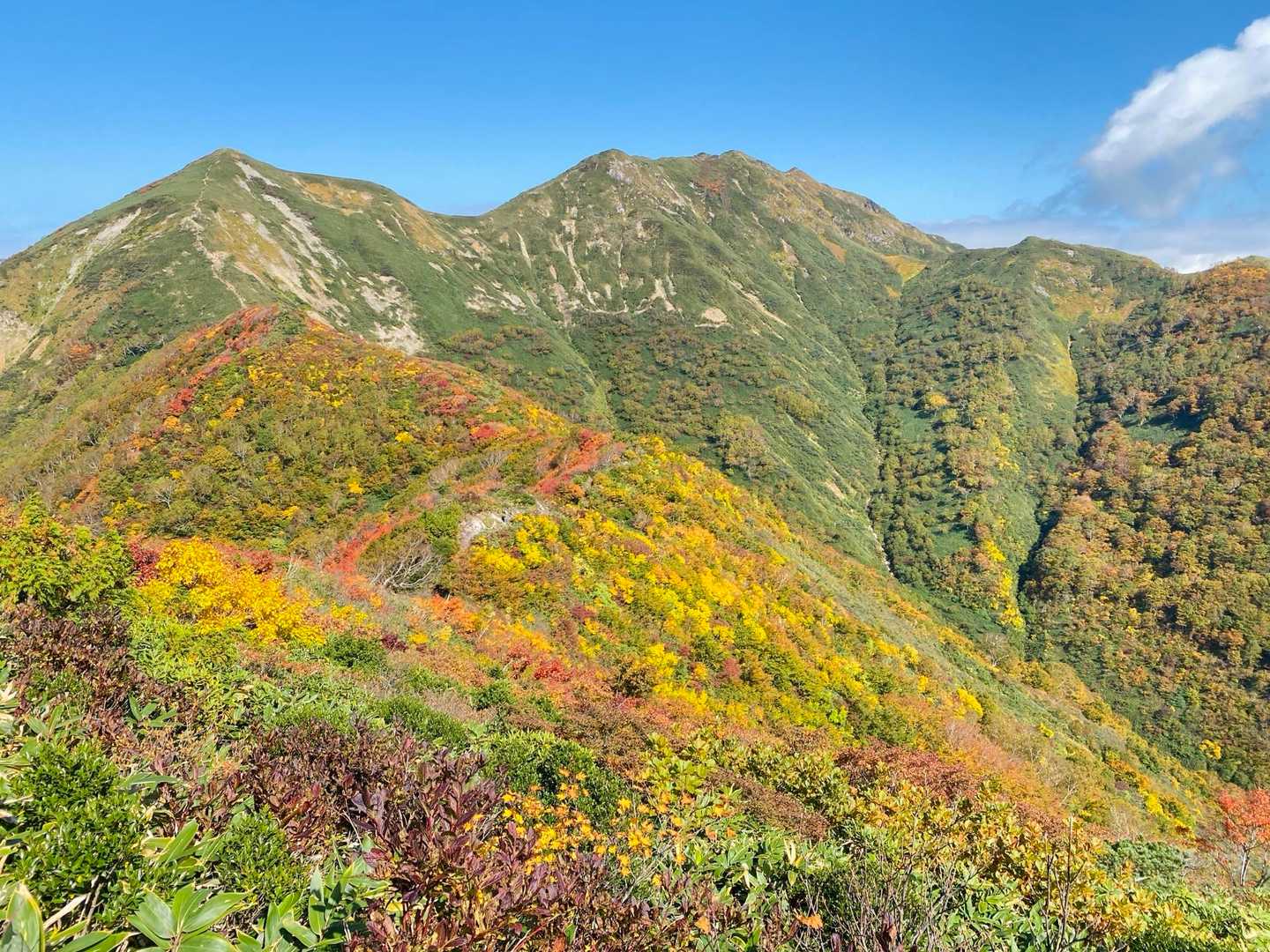 松ノ木沢ノ頭-白毛門-笠ヶ岳 往復コースの写真