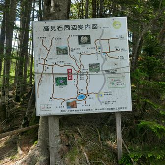 高見石小屋周辺の地図