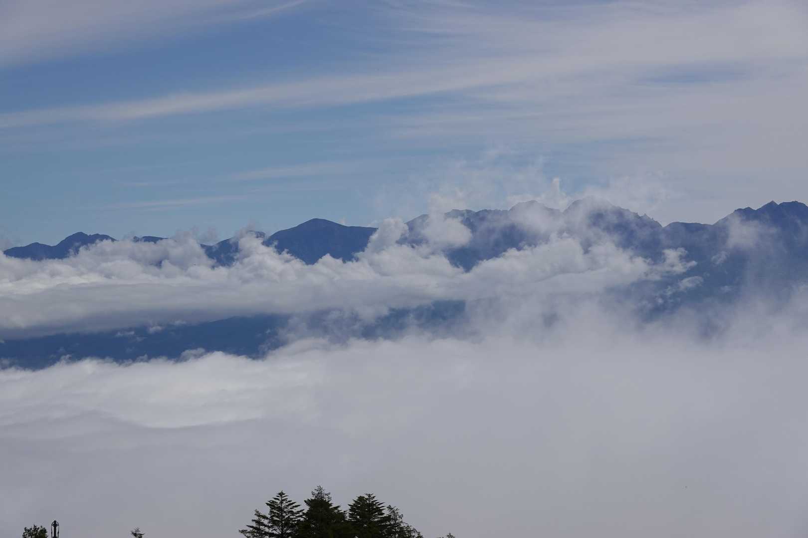 八ヶ岳。この後は雲に覆われてしまいました。