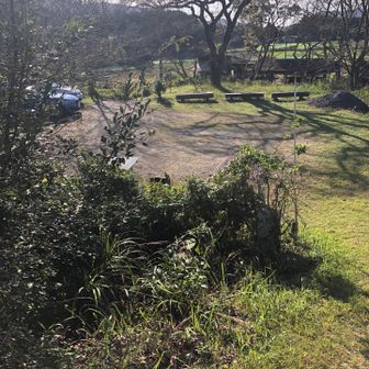 駐車場に戻りました。出発時は満車でしたが、今は2台のみ。