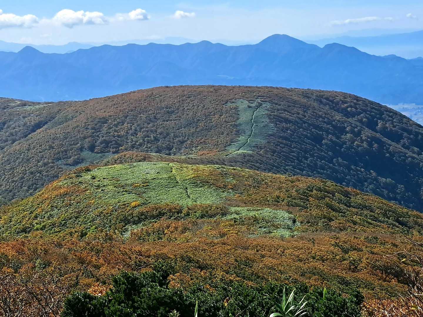 景色を眺めながら下ります
