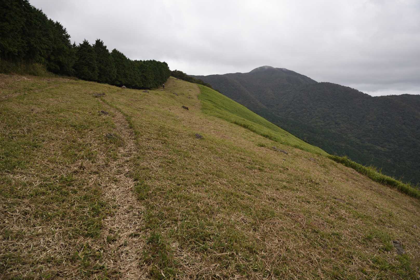 ようやく斜度が緩やかに…
奥に見えているのは伽藍岳かな