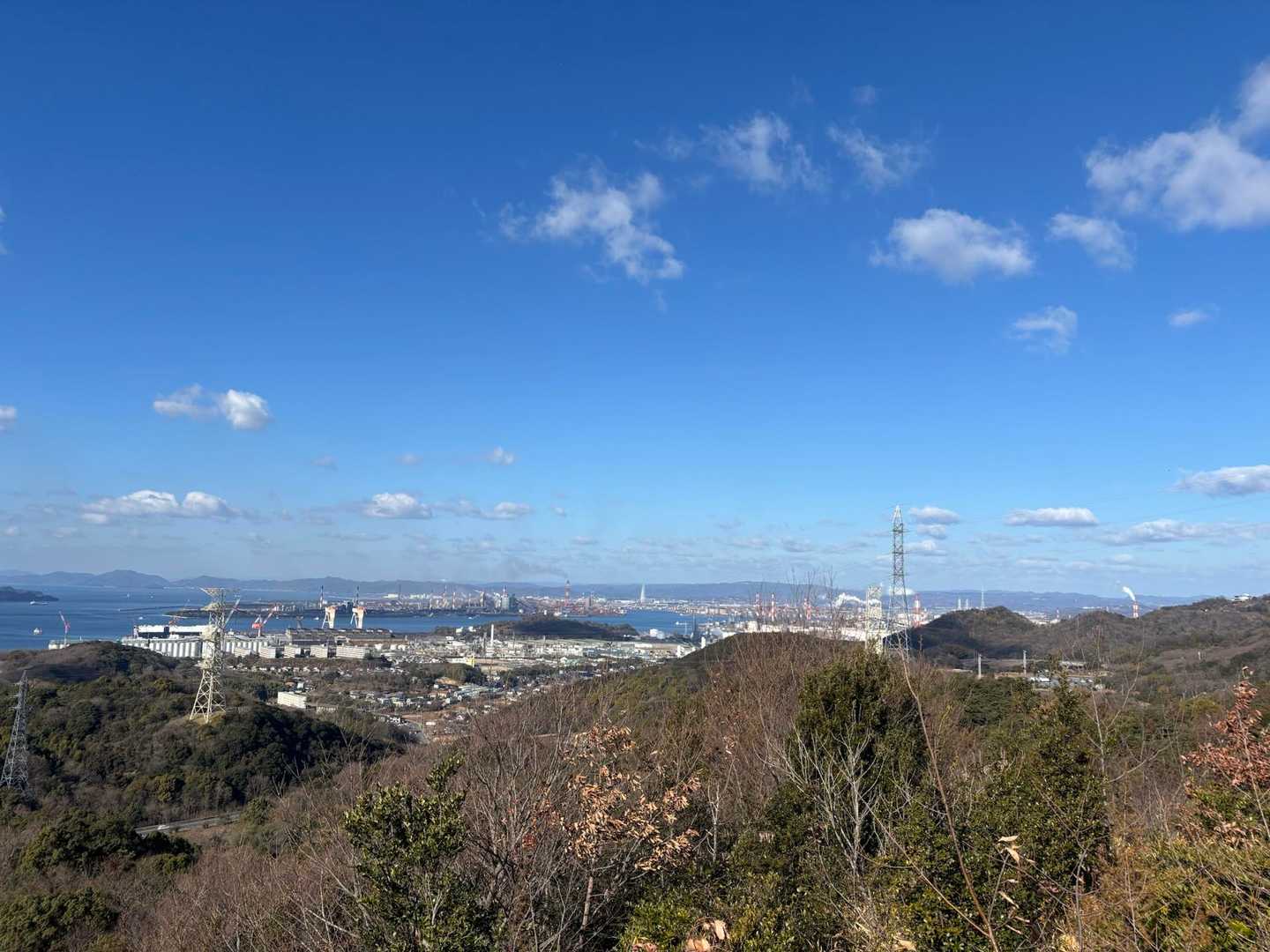 児島市民交流センター前バス停-龍王宮-龍王山-祇園山 往復コースの写真
