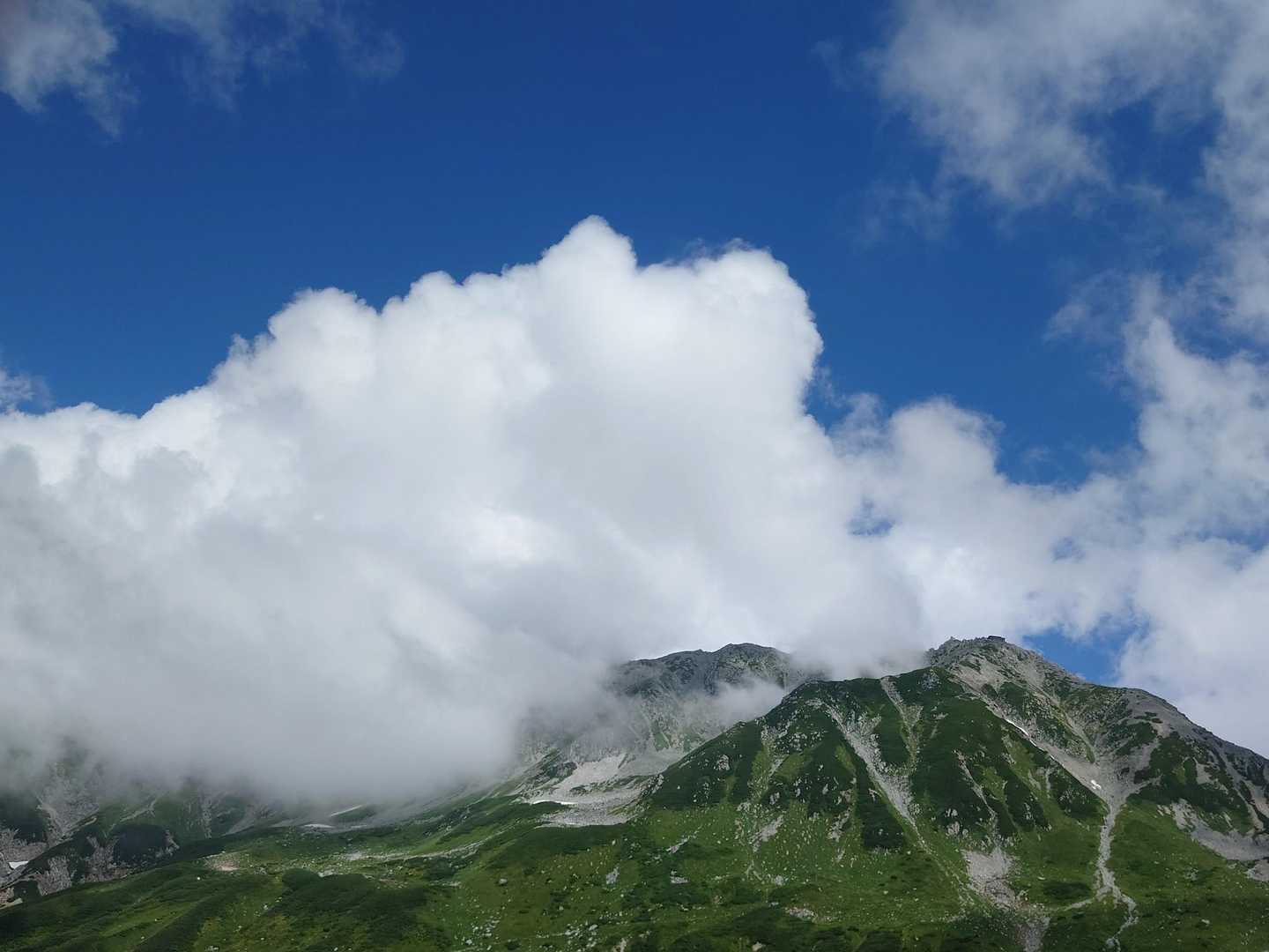 帰り際の雄山