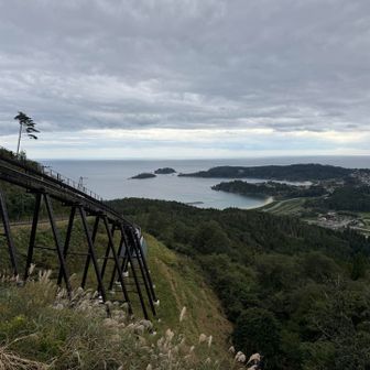 ほんとは東北の名山がずらりと見えるらしいけど、あんまり見えない