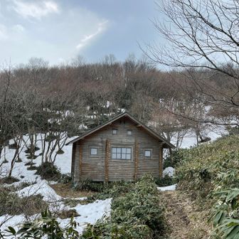 冬の山小屋感