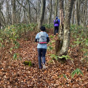 東京から参加のMさんと一緒にまわりました
終始疲れを見せず。さすがに強い。
その前の2人は信大の学生。