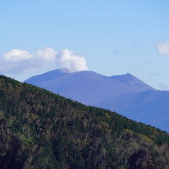 そろそろ下山するかと思いながら再度浅間山に目をやると、なんかさっきよりも噴気の勢いが増していてちょっと心配になった。