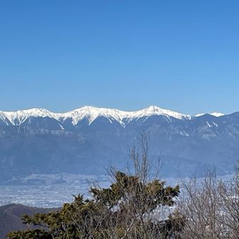 白峰三山、ちょっとアップで