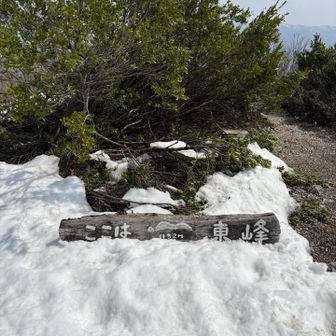 横山岳東峰の山頂❗️
眺望ばっちり👌
