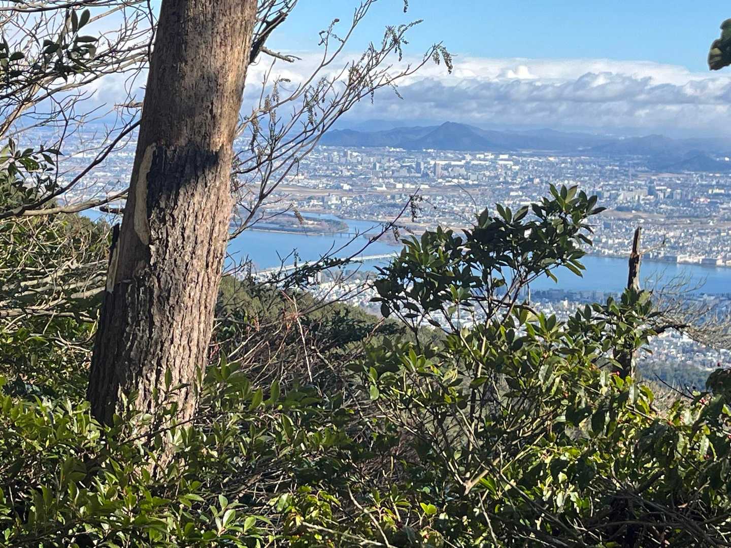 正面に三上山
