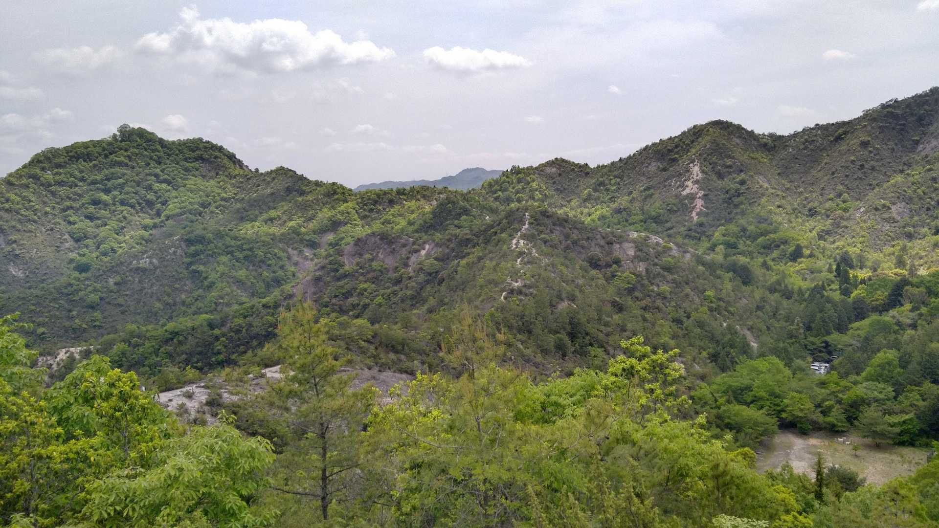 途中で見えます善防山並み😃✌️