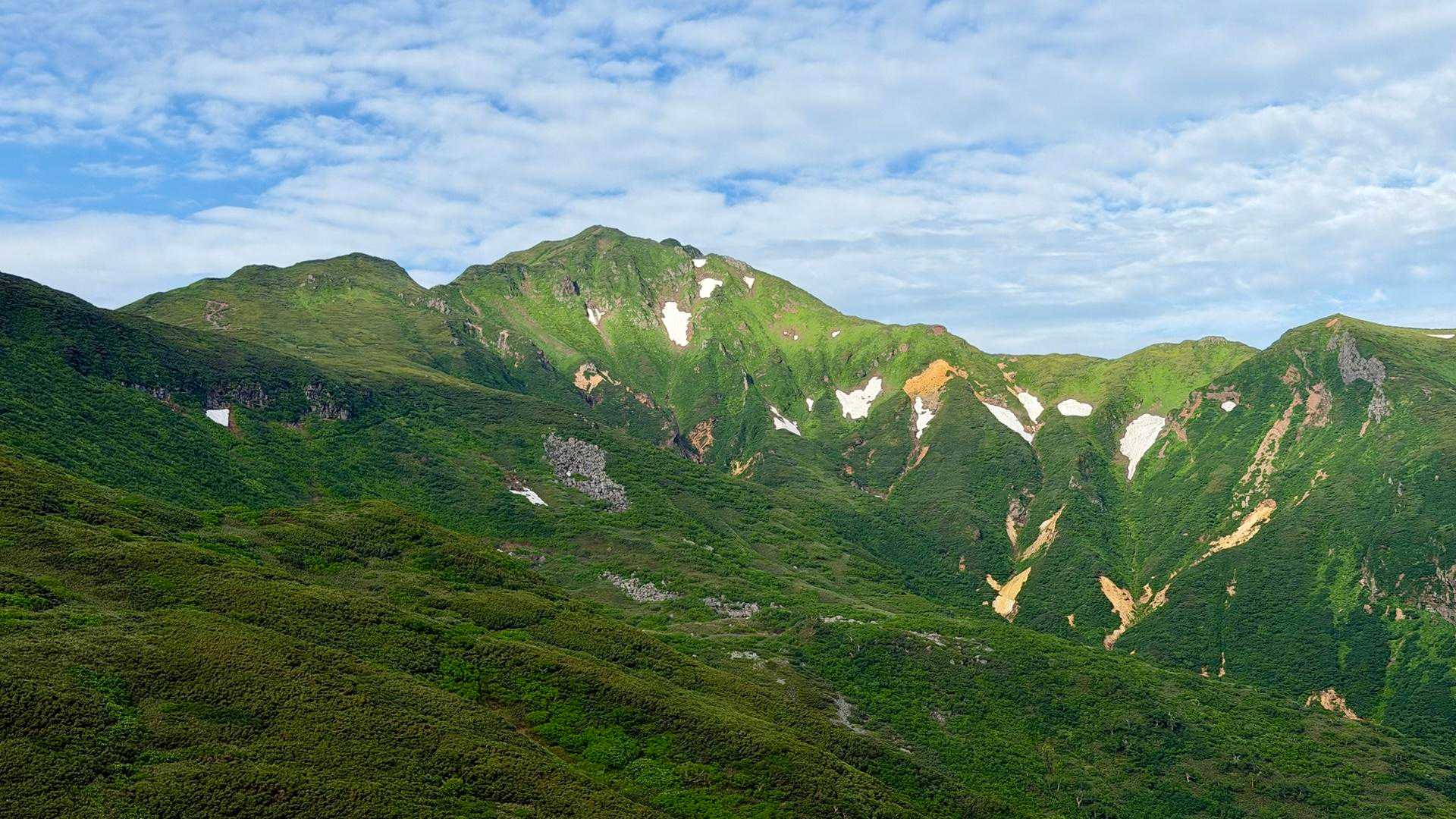 富良野岳往復 | 十勝岳温泉から楽しむ、雪渓とお花畑の山の写真