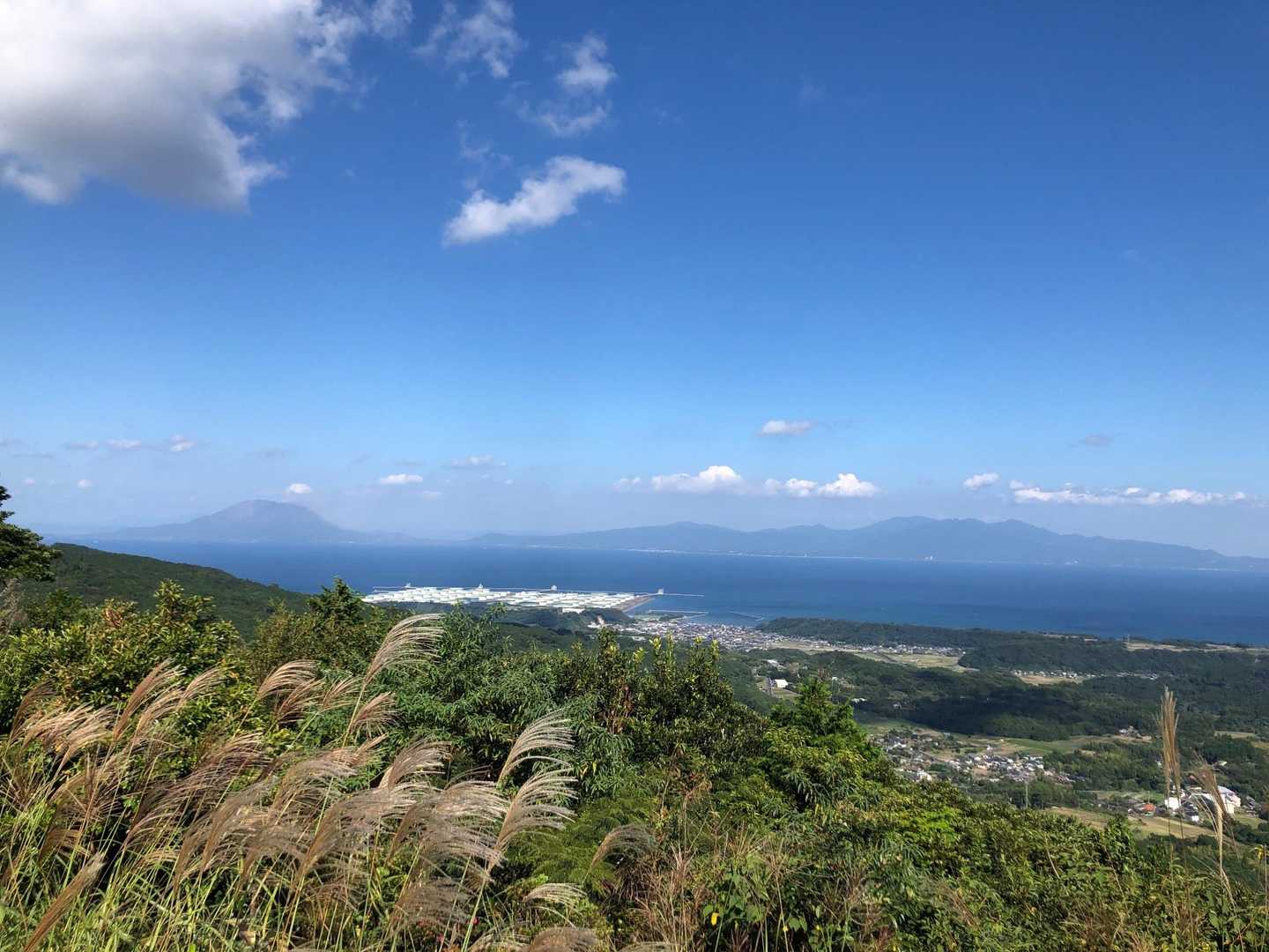 桜島が見えてます