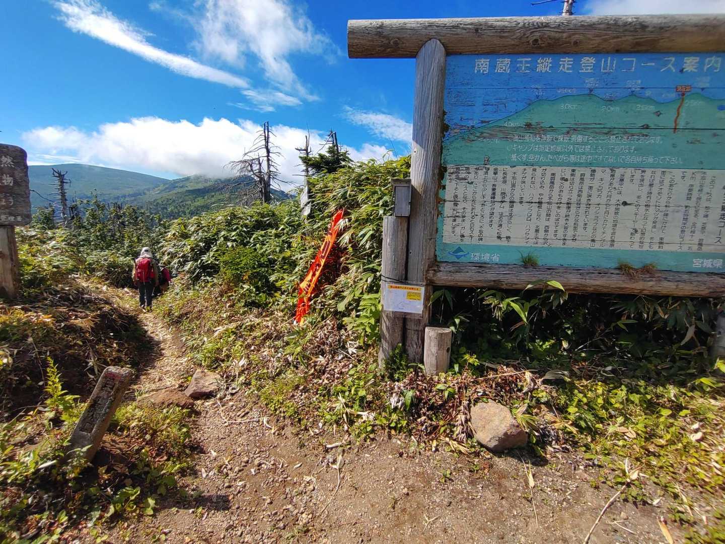 南蔵王縦走登山口からです