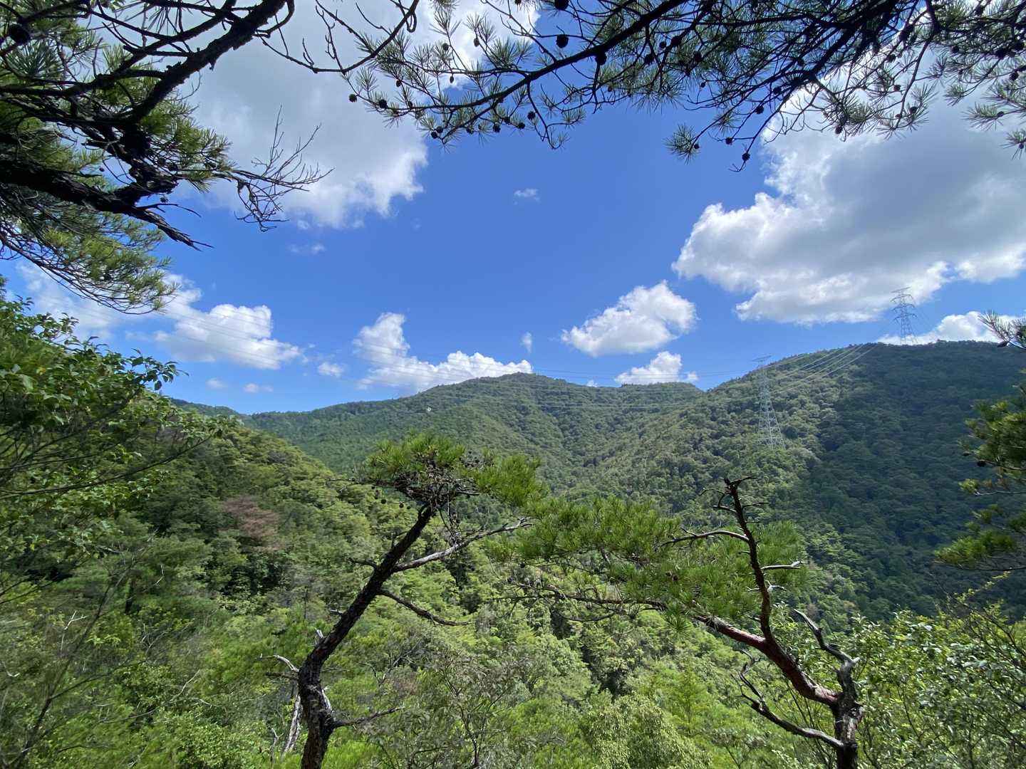 頂上広場からの剣尾山。