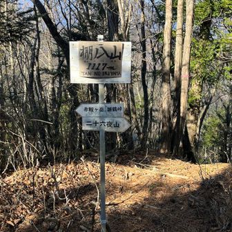 棚ノ入山到着✌️
ここから最後の二十六夜山(秋山)までは比較的傾斜が緩く、気持ちが少し持ち直しました👍