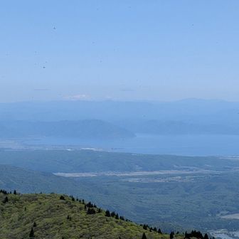 遠くに白山が見えました。まだ白い！
そして、いつ来てもハエが凄い😂