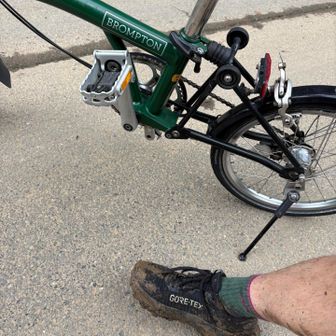 BROMPTON と泥んこ