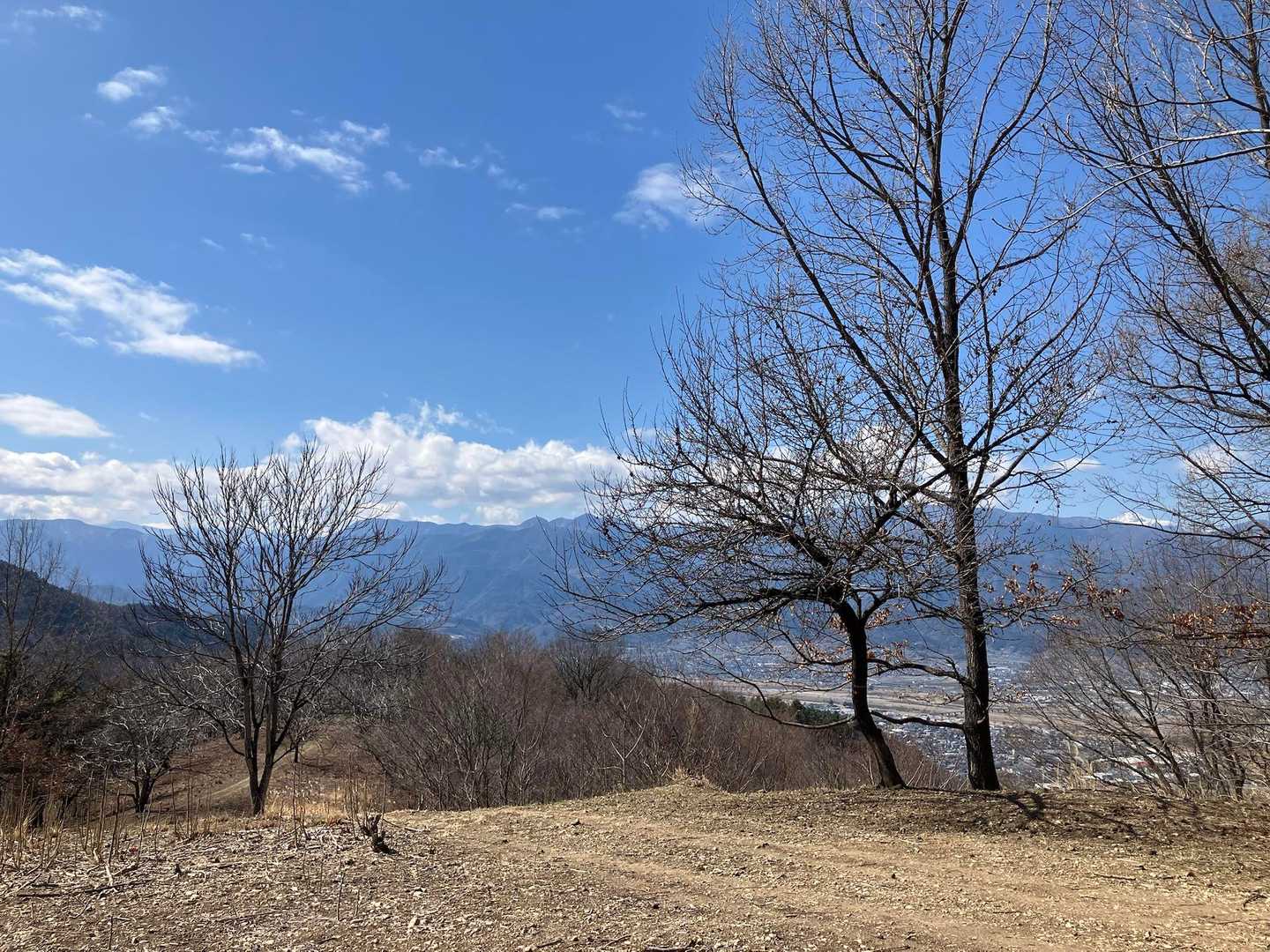 南アルプスの山々を見ながら食べる幸せ😆