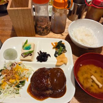 夕飯はハンバーグ
大根おろしソース、デミグラスソース半々ずつ