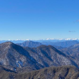 南アルプスがくっきり！