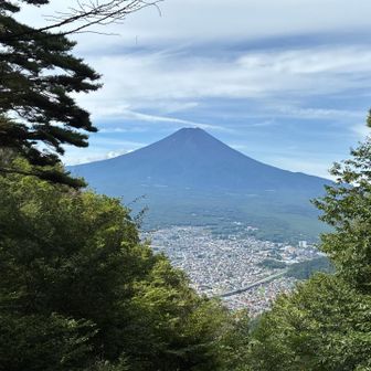 御殿山頂からの富士山