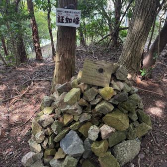 証如峰、登頂しました！箕面で2番目に高い山です