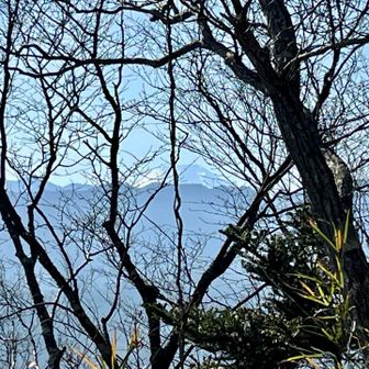 富士山の頭が少しだけ見えた
