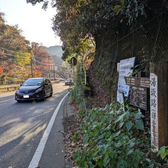 国道一号線の通り沿い
ここが湯坂路の登山口です