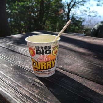 北尾根分岐でそそくさとランチ

一度は躊躇った謎肉だったがボリューム感に負けてしまった。謎は深まるばかり😅