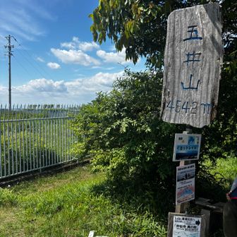 シャリバテなのか、ツラくて１時間以上かかり五井山登頂。