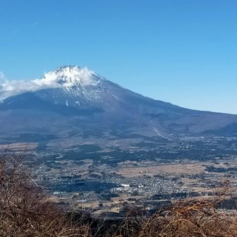 雲が掛かってきたが、山頂は見えた。(ベンチより)
裾に北岳が、少しだけ頭を出している