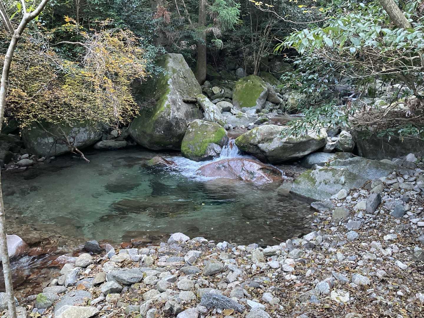 渓流沿いを歩きながら癒されます♪