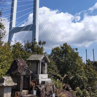 女神大橋☺️ と祠🙏
ここから 海の方に 364段 降りて