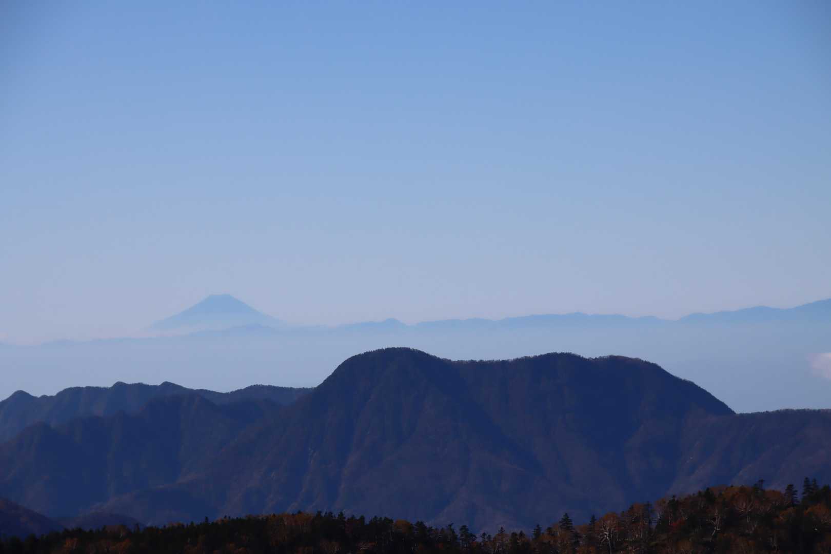 富士山と皇海山