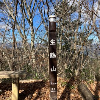 生藤山は登りも降りも激しめです
とったど〜！となりますw