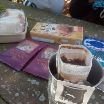 途中で珈琲タイム