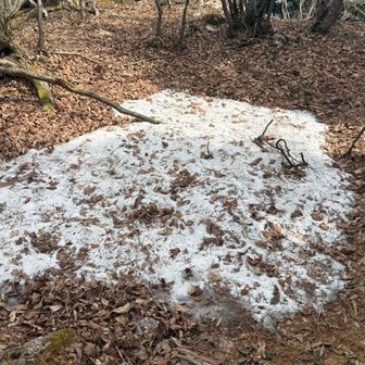 まだ雪が溶けていない箇所も