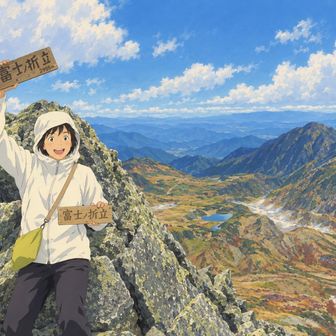 富士ノ折立　標高　2,999m