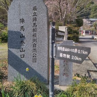 陣馬山登山口まで戻って来ました
この後バスで藤野駅へ