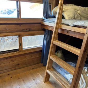 双六小屋は四人部屋だった。