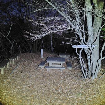 【🟢三国山】

休憩所🈶

登頂後は、動物[🐗⁉️]の足音🐾が結構しつこく聞こえていた…😨
(遠くへ逃げない？…💦)