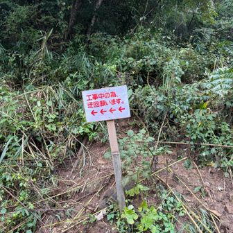 迂回路の案内標識